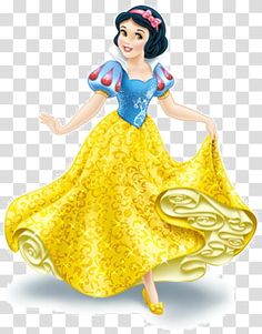 snow white in a yellow dress with her arms out