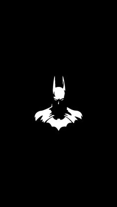 the dark knight logo is shown in black and white