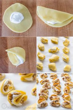 the process for making homemade appetizers is shown