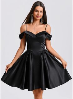 JJ's House Satin Off the Shoulder Fall Spring Summer A-line General Plus Back Zip Simple Little Black Dresses Black Height:5.8ft（176cm） Bust:32in（82cm）Waist:24in（61cm）Hips:35in（89cm） No Short Black Sleeveless Homecoming Dress. #JJ's House #Satin #OfftheShoulder #Fall #Spring #Summer #Aline #General #Plus #BackZip #Simple #LittleBlackDresses #Black #No #Short #Black #Sleeveless #HomecomingDress Black Quince Court Dresses, 8th Grade Formal Dresses For Teens Black, Winter Formal Dresses Medium Length, Black Dama Dresses, Black Bridesmaid Dresses Short, Black Party Dress Classy, Black Junior Bridesmaid Dress, Short Black Bridesmaid Dresses, Middle School Dance Dresses