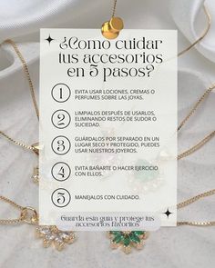 ✨ 5 tips para cuidar tus accesorios ✨ ¡Mantén tus piezas brillantes y como nuevas con estos simples cuidados! 1️⃣ Evita perfumes y cremas: Póntelos después de aplicarlos. 2️⃣ Límpialos suavemente: Usa un paño seco después de cada uso. 3️⃣ Guárdalos por separado: En un lugar seco y seguro. 4️⃣ Quítatelos antes de mojarte: Protege el recubrimiento. 5️⃣ Póntelos al final: Completa tu look con el toque final perfecto. Cuida tus accesorios y ellos cuidarán de ti. 🌟 ¿Qué tip te parece más útil? ... Jewelry Packaging Diy, Packaging Diy, Packaging Ideas Business, Jewelry Packaging, Small Business Marketing, Photo Jewelry, Jewelry Findings, Costume Jewelry, Jewelry Stores