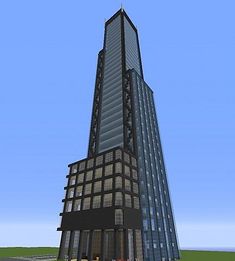 an image of a very tall building in minecraft