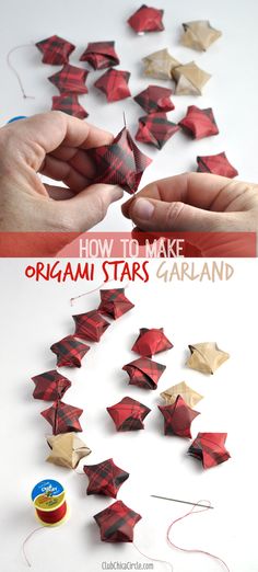 how to make origami stars garland