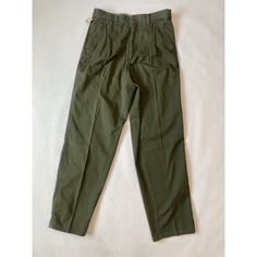 All Measurements Are Photographed, Please Double Check Photos Above For Sizing. Ships Quickly! Questions? Feel Free To Reach Out Any Time! Accept Reasonable Offer Paba468 High Waist Military Style Cotton Bottoms, Full Length Military Cotton Bottoms, Retro High Waist Cotton Cargo Pants, Retro High-waist Cotton Cargo Pants, Tapered Cotton Pants With Belt Loops, Retro Relaxed Fit Bottoms With Belt Loops, Military Style Straight Leg Cotton Bottoms, Retro Bottoms With Belt Loops And Relaxed Fit, Retro Cotton Tapered Leg Pants