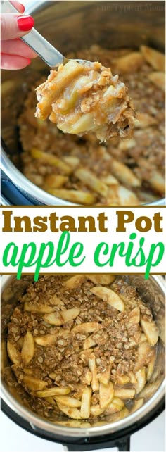 instant pot apple crisp recipe in the crock pot