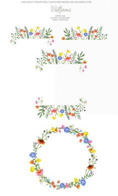 the letter e is made up of flowers and leaves, with different colors on it