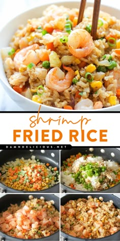 One of the best fried rice recipes ever! Healthier and better-tasting than takeout, this homemade shrimp fried rice will become one of your go-to weeknight dinners for family. Give this quick 30-minute meal a try! Dinners For Family, The Best Fried Rice, Best Fried Rice, Fried Rice Recipes, Shrimp Fried Rice Recipe, Fried Rice Recipe Easy, Iftar Recipes, Vegetable Fried Rice, Chinese Cooking Recipes