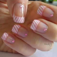 Fingernail Designs, French Nail Art, Her Nails, French Nail Designs, Striped Nails, Super Nails, Great Nails, Fabulous Nails, Fancy Nails