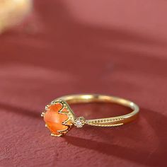 Natural Fanta Stone Ring Women's 925 Silver Gold Plated Set Orange Garnet Sugar Tower Gemstone Court Vintage Light Luxury – ByHer Exquisite Orange Gemstone Jewelry, Formal Orange Gemstone Jewelry, Orange Gemstone Jewelry For Formal Occasions, Elegant Orange Round Jewelry, Elegant Round Orange Jewelry, Orange Diamond Jewelry As A Gift, Elegant Orange Jewelry For Gifts, Formal Orange Hallmarked Jewelry, Classic Orange Jewelry