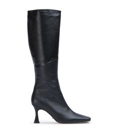 Fantasy Black Venice Calf Boots | Boots | Tony Bianco USA Calf Leather Boots, Layering Essentials, Thigh High Boots Flat, Shop Boots Online, Embellished Heels, Metallic Shoes, Tony Bianco, Bow Heels, Slingback Shoes