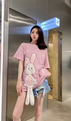 Sofitte 22SS Childlike Classic Doll Bunny Tee Material: 100% Cotton Size Chart Chest Shoulder Width Length 1 110 CM 54 CM 70 CM 2 114 CM 56 CM 72 CM 3 118 CM 58 CM 74 CM Cute Long Sleeve T-shirt For Spring, Kawaii Style Blouse For Spring, Kawaii Cotton Tops, Kawaii Long Sleeve Tops For Spring, Spring Kawaii Blouse, Cute Crew Neck Tops For Spring, Pink Kawaii Shirt For Spring, Cute Spring Shirt, White Kawaii Tops For Spring