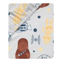 a star wars blanket with chew - o - wees and other characters on it