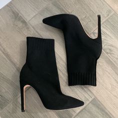 A Super Sexy And Incredibly Versatile Iteration Of The Coveted Sock Boot, These Stretch Knit Stilettos Extend To Mid-Calf For A Leg-Lengthening Effect. Stretch Knit Textile Upper With Leather Sole. Pull-On Styling. Heel Measures Approx 4" H. Shaft Measures Approx 6" H. Chrissy Teigen, Shoes Heels Boots, Mid Calf, Shoes Women Heels, Heeled Boots, Shoes Heels, Women Shoes, Boots, Heels