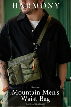 Discover the perfect blend of functionality and style with our Function Postman Oblique Cross Mountain Men's Waist Bag. Designed for versatility and convenience, this bag is ideal for everyday use or outdoor adventures. Experience the premium quality and practical design that sets HarmonyGallery apart. #MensWaistBag #PostmanBag #ObliqueCross #MountainBag #HarmonyGallery #FunctionalFashion #OutdoorGear #EverydayCarry #PremiumQuality #StylishAccessories #VersatileDesign #MensWear Green Bags With Multiple Pockets For Everyday Use, Rectangular Shoulder Bag With Zipper For Streetwear, Casual Crossbody Bag With Multiple Pockets, Khaki Shoulder Chest Bag With Zipper, Khaki Shoulder Bag With Multiple Pockets, Khaki Large Capacity Shoulder Chest Bag, Khaki Outdoor Bag With Pockets, Outdoor Shoulder Bag Satchel With Pockets, Outdoor Satchel Shoulder Bag With Multiple Pockets