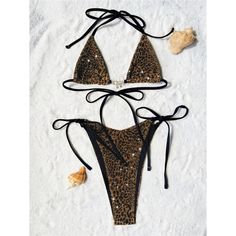 Features: This three-piece bikini set is perfect for any beach day. Its leopard halter top provides support and style, while the high cut bottoms elongate your legs. The included skirt adds a touch of flair to this feminine swimwear. Make a statement with Sheila With Skirt Leopard Halter High Cut Bikini. Leopard Print Halter Neck Swimwear For Swimming, Leopard Print Beachwear Swimwear For Sunbathing, Leopard Print Beachwear For Sunbathing, Leopard Print Beachwear Swimwear For Summer, Leopard Print Fitted Halter Neck Swimwear, Fitted Leopard Print Halter Neck Swimwear, Leopard Print Swimwear For Sunbathing Beach Season, Summer Leopard Print Swimwear For Beach Season, Leopard Print Triangle Top Swimwear For Beach Season