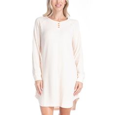 Stay warm during the chilly months with this Women's Ocean Pacific Waffle Thermal Sleepshirt. Click on this INTIMATES & SLEEPWEAR GUIDE to find the perfect fit and more! Stay warm during the chilly months with this Women's Ocean Pacific Waffle Thermal Sleepshirt. Click on this INTIMATES & SLEEPWEAR GUIDE to find the perfect fit and more! FEATURES Henley neckline Long sleeves No closure - pullover styling 2 pockets Tag free Silky thermal constructionFIT & SIZING Relaxed fit 34-in. length from sho Sleep Shirt, Pullover Styling, Stay Warm, Fabric Care, Perfect Fit, Relaxed Fit, Long Sleeve, Clothes For Women, Clothes