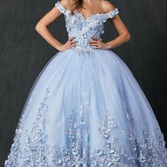 We're Thrilled To Present This Stunning Ball Gown, Which Will Make You Feel Like Royalty. It's A Classic Look That Can Be Worn To Many Different Occasions, And It's Perfect For A Special Night Out. The 3d Floral Embroidery Combined With The Sparkling Rhinestones Creates A Unique Look You Won't Find Anywhere Else. This Dress Is Sure To Turn Heads Wherever You Go! Length: Long Neckline: Off Shoulder Sleeve: Sleeveless Back: Corset, Spaghetti Ties Embellishments: Sequins, Beads Occasion: Romantic D Floral Ball Gown, Off Shoulder Ball Gown, Missy Dresses, White Dress Styles, Wedding Guest Gowns, Backless Dress Short, Red Quinceanera Dresses, Emerald Bridesmaid Dresses, Formal Bridesmaids Dresses