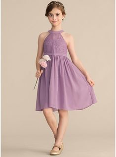 JJ's House Chiffon Lace Halter Daily Junior Bridesmaid Dresses Summer A-line Back Zip Wisteria No Knee-Length Purple Sleeveless Junior Bridesmaid Dress. #JJ's House #Chiffon #Lace #Halter #Daily #JuniorBridesmaidDresses #Summer #Aline #BackZip #Wisteria #No #KneeLength #Purple #Sleeveless #JuniorBridesmaidDress Scoop Neck Bridesmaid Dress, Summer Bridesmaid Dresses, Knee Length Bridesmaid Dresses, Junior Bridesmaid Dress, Dresses Chiffon, Bridesmaid Dresses Online, Lace Bridesmaid Dresses, Linnet, Junior Bridesmaid Dresses