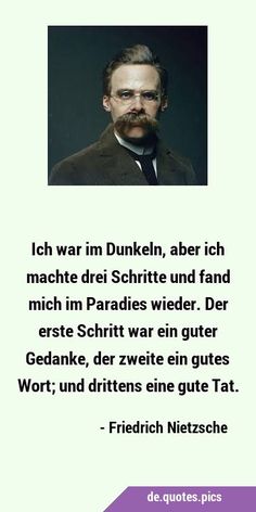 a man with glasses and a beard in front of a quote from the german language