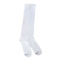 Support Fit Over-the-calf White Fitted Cotton Hosiery In Solid Color, Stretch Cotton Hosiery, Fitted Cotton Hosiery, Fitted Solid Cotton Hosiery, Cotton Stretch Solid Color Hosiery, Casual Fitted Cotton Hosiery, Stretch Cotton Solid Color Hosiery, Classic White Stretch Socks, Supportive Breathable Fitted Socks