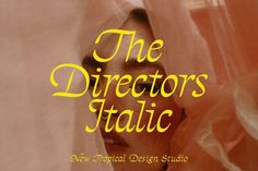 The Directors Italic Typeface by Tropical Type on Creative Market. #ScriptFonts #HandwrittenType #CalligraphyInspiration #TypographyLove #FontObsessed Film Typography, Visuell Identitet, Analogue Photography, Wes Anderson Films, Wes Anderson, Tropical Design, Retro Font, Modern Fonts