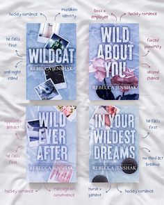 the wildcat series | rebecca jenshak 🌧️🍃🦋 ♡ what’s the last book you purchased? sports romance books featured ♡ wildcat ♡ wild about you ♡ wild ever after ♡ in your wildest dreams In Your Wildest Dreams Rebecca Jenshak, Book Series Recommendations, Rebecca Jenshak, Sports Romance Books, Teenage Books To Read, Romance Books Worth Reading, Fiction Books Worth Reading, Book Reading Journal, Romance Series Books