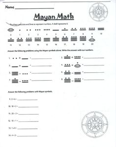 the math worksheet is filled with numbers and symbols