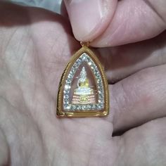 - High Quality Real 18k gold Thai Buddha "Sothorn" pendant amulet for protection  - Free shipping - We Glad to Ship in WorldWide. - Shipping usually takes 7-14 days but it may take long time in some special occasion. Engraved Temple Necklace Pendant Amulet, Gold-tone Amulet Jewelry As Gift, Thai Buddha, Gold-tone Amulet Pendant Jewelry, Gold-tone Brass Amulet Necklace, Buddah Necklaces, Buddhist Jewellery, Big Buddha, Buddha Pendant