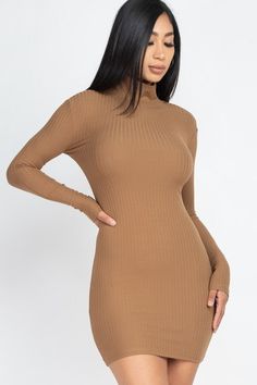 The Lexi Mock Dress is an eye-catching body-con dress designed with a mock neck and mini length. Its snug fit is complemented by unique mock detailing for an alluring and sophisticated look. 92% Polyester 8% Spandex This style is sold online only. Ribbed Mini Length Dress, Stretch Ribbed Mini Bodycon Dress, Chic Bodycon Ribbed Mini Dress, Ribbed Bodycon Elastane Mini Dress, Chic Ribbed Bodycon Mini Dress, Spring Bodycon Turtleneck Midi Dress, Sleek Mini Bodycon Dress, Sleek Mini-length Elastane Bodycon Dress, Sleek Mini Length Elastane Bodycon Dress