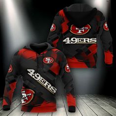 San Francisco 49Ers Hoodie Bg295 Shipping from the US. Easy 30 day return policy, 100% cotton, Double-needle neck, sleeves and hem; Roomy Unisex Fit. 49ers Hoodie, Sf 49ers, Everyday Activities, San Francisco 49ers, Daily Activities, Vibrant Red, School Work, Unisex Design, Pastel Pink