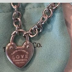 Tiffany & Co. Return To Tiffany Love Lock Bracelet Never Worn Tiffany’s Bracelet, Love Lock Bracelet, Coquette Jewelry, Tiffany Bracelet, Lock Bracelet, Jewelry Tiffany, Tiffany And Co Jewelry, Tiffany Bracelets, Return To Tiffany