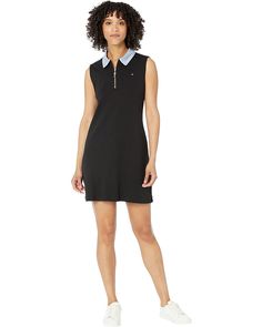 Tommy Hilfiger Sleeveless Zip-Up Polo Dress | 6pm Branded Bags, Polo Dress, Discount Shoes, Top Trends, Top Brands, Zip Ups, Tommy Hilfiger, Top Styles, Little Black Dress