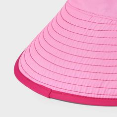 Beat the summer heat with this Toddler Girls' Reversible Bucket Hat - Cat & Jack™ Pink. Made from lightweight recycled polyester, it gives a cool and stylish vibe. The reversible design adds versatility, while the pull-on closure makes it hassle-free. Perfect for toddlers, this bucket hat is a practical and chic addition to your kid's wardrobe. Cat & Jack™: Designed for all children so you can trust it's made for yours. Pink Bucket Hat For Spring Outdoor Activities, Pink Bucket Hat For Outdoor Spring Activities, Pink Bucket Hat For Spring Outdoor, Casual Bucket Hat With Upf 50+ For Playtime, Trendy Pink Bucket Hat For Outdoor, Spring Hats With Uv Protection For Outdoor Activities, Spring Play Hats With Uv Protection, Pink Bucket Hat For Spring Outdoors, Casual Upf 50+ Bucket Hat For Playtime