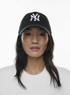 New Era NEW YORK YANKEES BASEBALL CAP | Aritzia US Streetwear Baseball Cap With Logo And Curved Visor, Curved Visor Baseball Cap With Logo For Streetwear, Cotton Snapback Baseball Cap With Logo, Sporty Hat With Embroidered Logo And Curved Visor, Streetwear Baseball Cap With Logo, Streetwear Baseball Cap With Logo And Curved Bill, Streetwear Curved Bill Baseball Cap With Logo, Classic Adjustable Baseball Cap For Sports, Sporty Six-panel Hat With Embroidered Logo