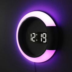 Modern design LED wall clock/nightlight Digital Table Clock, Digital Mirror, Digital Table, Hollow Wall, Wall Clock Digital, Led Wall Clock, Clock Digital, 3d Wall Clock, Clock Alarm