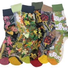 PRICES MAY VARY. [Flower Socks]: Ballballu vintage flower ankle high socks within several colors and patterns. There are different ombinations within different styles that can match your summer dress up. [Material]: Polyester. Ballballu transparent thin glass socks are very thin and breathable. The ankle high design is very fashinoable and allow girls be special and beautiful during summer. [Fashion Style]: Breaking the stereotype of traditional summer socks! Socks are very soft, elastic band wi Ankle High Socks, Pretty Socks, Silly Socks, Flower Socks, Silk Socks, Summer Sock, Transparent Flowers, Sheer Socks, Liner Socks