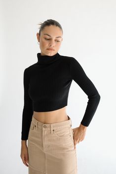 The Kora Top. Introducing the Kora Top, Style Details: -ribbed material -long sleeve turtleneck style -available in black or grey Model Measurements: Model is wearing a size Small Turtle Neck Style, Turtleneck Style, Secret Sale, Long Sleeve Turtleneck, Girl Gang, Our Girl, Instagram Shop, Model Measurements, Turtleneck Sweater