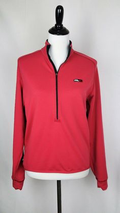 Vtg~RLX Polo Sport Ralph Lauren~Red L/S 1/2 Zip Pullover Jacket ~ Mens S ~ EUC #RLXPOLOSPORT #PulloverJacket #CasualTravel Half Zip Jacket, Polo Sport Ralph Lauren, Golf Apparel, Polo Sport, Men's Jackets, Women's Jackets, Pullover Jacket