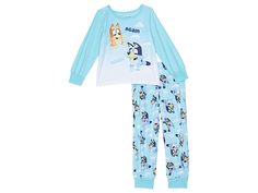 Playful Character Print Sleepwear For Bedtime, Cute Bedtime Sets With Character Print, Playful Cartoon Print Sleepwear, Cute Character Print Loungewear Sets, Long Sleeve Character Print Sets For Sleepovers, Long Sleeve Sets With Character Print For Sleepover, Fun Cartoon Print Sleepwear For Sleepover, Cute Sleepover Sets With Character Print, Playful Cartoon Print Bedtime Sets