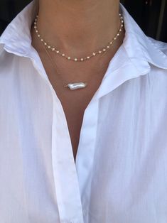 White Rosary, White Pearl Necklace, Rosary Necklace, Pearl Jewellery, Freshwater Pearl Necklace, Protection Bracelet, Necklace Pearl, Glasses Chain, Gold Sunglasses