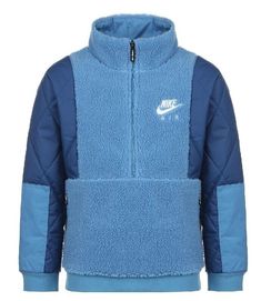 100% AUTHENTIC BRAND NEW!!! Nike Boys Air Sportswear Fleece Pullover Winterized Jacket Color: Blue DJ5498 469 Size Small 83% Polyester 17% Acrylic Machine Washable Fly Guy, Nike Boys, Nike Boy, Nike Sweater, Nike Sweatshirts, Nike Hoodie, Dream Clothes, New Nike, Nike Sportswear