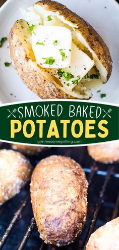 vegetable side dishes, dinner recipe Easy Summer Grilling Recipes, Smoked Baked Potatoes, Pellet Smoker, Olive Recipes, Thanksgiving Dinner Recipes, Baked Potato Recipes, Sunday Dinners, Easy Holiday Recipes, Summer Grilling Recipes