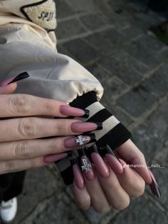 Long Square Nails, Purple Acrylic Nails, Punk Nails, Gothic Nails, Grunge Nails, Coffin Shape Nails, Acrylic Nails Coffin Pink, Bling Acrylic Nails