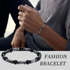 Enhance your style with this stylish and elegant FZ Hematite Beads Chain 8MM Black Elastic Bracelet. The 8MM size adds a touch of sophistication while the black elastic provides comfort and ease of wear. Elevate any outfit with this sleek accessory. Gender: Men Material: Metal Metals Type: Stainless Steel Bracelets Type: Chain & Link Bracelets Chain Type: Beaded Bracelet Item Type: Bracelets Clasp Type: Hidden-safety-clasp Compatibility: All Compatible Shape\pattern: Round Model Number: VNOX-BR- Beads Chain, Chain Bracelets, Hematite Beads, Elastic Bracelet, Bracelet Clasps, Gift Jewelry, Chain Link Bracelet, Black Beads, Bracelet Gift