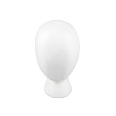 a white mannequin head on a white background