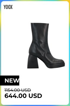 leather, no appliqués, solid color, leather backing, zipper closure, square toeline, square heel, leather/rubber sole, contains non-textile parts of animal origin, chunky boots , Color: Black , Size: 6 Chunky Boots, Wedge Boot, Soft Leather, Clothing And Shoes, Heel Height, Ankle Boot, Black Women, Ankle Boots, Shoe Accessories