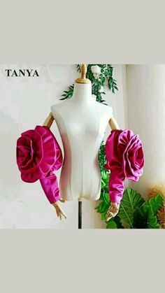 Fairy Types, Extravagant Outfits, Flower Romantic, Rose Sleeve, Sewing Sleeves, Charming Wedding, African Fashion Traditional, Theme Dress