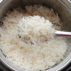 rice is being cooked in an instant pot