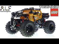 the lego technic monster truck is shown in this image