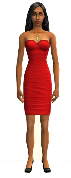 Bella Goth Sims, Goth Costume, Play Sims, Original Necklace, Goth Dress, Red Outfit, Iconic Characters